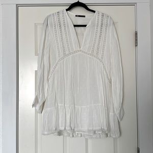 Zara white top